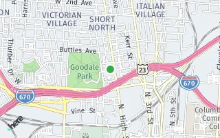 Map of 20 W Russell St, Columbus, OH 43215, USA