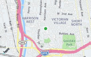 Map of 378  West Hubbard Avenue, Columbus, OH 43215, USA