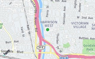 Map of 936 Perry St 308, Columbus, OH 43215, USA