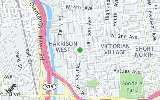Map of 431  W 1st Ave. 207, Columbus, OH 43201, USA