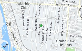 Map of 1326  Glenn Avenue, Grandview Heights, OH 43212, USA
