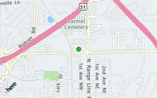 Map of 933 2nd Ave NW, Carmel, IN 46032, USA