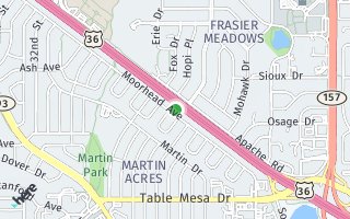 Map of 4035 Moorhead Dr, Boulder, CO 80305, USA
