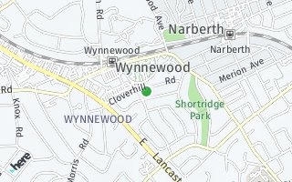 Map of 940 Clover Hill Road, Wynnewood, PA 19096, USA