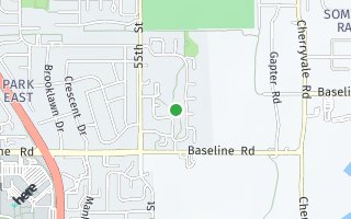 Map of 820 Racquet Lane, Boulder, CO 80303, USA