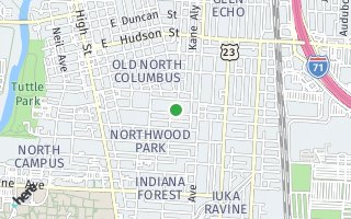 Map of 220 E. Maynard, Columbus, OH 43202, USA
