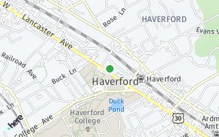 Map of 100 Llanalew Road Unit #11, Haverford, PA 19041, USA