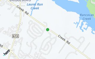 Map of 262 Creek Road, Delran, NJ 08075, USA
