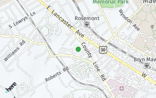 Map of 118 Montrose Ave Unit B, Bryn Mawr, PA 19010, USA