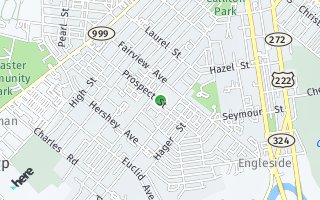 Map of 421 Prospect Street, Lancaster, PA 17603, USA