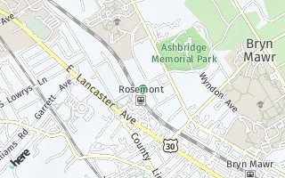 Map of 39 Airdale Road, Rosemont, PA 19010, USA