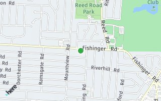 Map of 2057 Fishinger Rd, Upper Arlington, OH 43221, USA