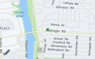 Map of 2732 Fishinger Rd, Columbus, OH 43221, USA