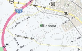 Map of 133 Wooded Lane, Villanova, PA 19085, USA