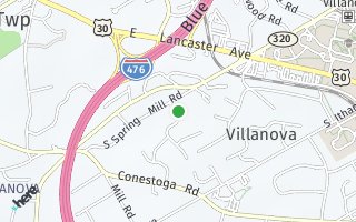 Map of 165 Woodstock Road, Villanova, PA 19085, USA