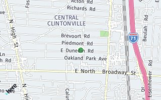 Map of 390 E Dunedin Rd, Columbus, OH 43214, USA