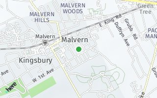 Map of 142 Church Street, Malvern, PA 19355, USA
