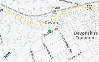 Map of Lancaster Ave, Devon, PA 19333, USA