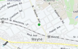 Map of 412 N. Wayne Avenue, # 207, Wayne, PA 19087, USA