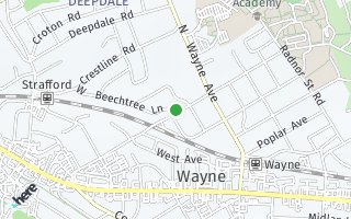 Map of 501 W. Beechtree Lane, Wayne, PA 19087, USA