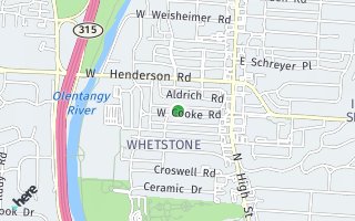 Map of 158 W Cooke Road, Columbus, OH 43214, USA