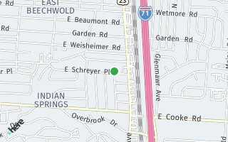 Map of 672 E Schreyer Pl, Columbus, OH 43214, USA