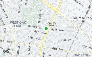 Map of 6827 N. Broad Street, #B, Philadelphia, PA 19126, USA