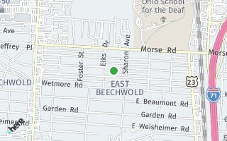 Map of 343 E Royal Forest Blvd, Columbus, OH 43214, USA