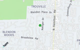 Map of 5639 Blandon Run, Columbus, OH 43230, USA