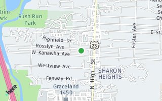Map of 79 Rosslyn Ave, Columbus, OH 43214, USA