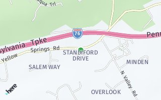 Map of 1991 Standiford Drive, Malvern, PA 19355, USA