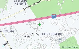 Map of 213 Valley Stream Lane, Chesterbrook, PA 19087, USA