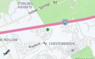 Map of 204 Valley Stream Lane, Chesterbrook, PA 19087, USA