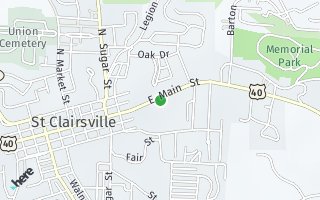 Map of 208 East Main St, St. Clairsville, OH 43950, USA