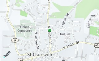 Map of 147 North Sugar Street, Saint Clairsville, OH 43950, USA