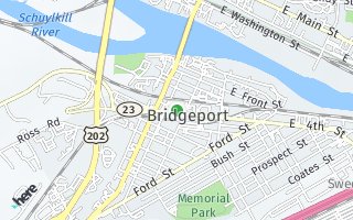 Map of 117 W. 4th Street, Bridgeport, PA 19405, USA