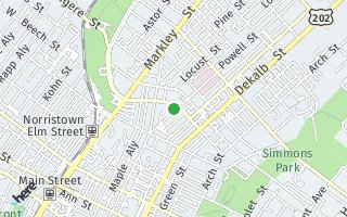 Map of 1079 Powell Street 1st FL, Norristown, PA 19401, USA