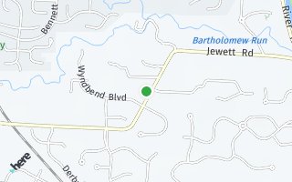 Map of 2166 Jewett Rd, Powell, OH 43065, USA