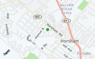 Map of 406 Avenue C, Horsham, PA 19044, USA