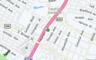 Map of 210 Hunter Avenue, Hamilton, NJ 08610, USA