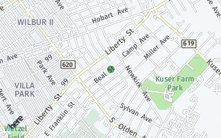 Map of 176 Beal Street, Hamilton, NJ 08610, USA