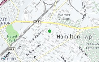 Map of 100 Park Lane, Hamilton, NJ 08609, USA