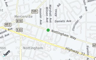 Map of 2899 Nottingham Way, Hamilton, NJ 08619, USA