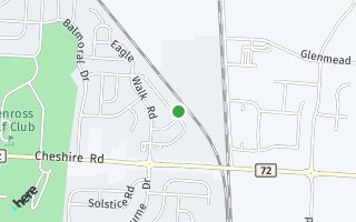Map of 585 White Fawn Run, Delaware, OH 43015, USA