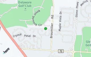 Map of 923  Sapphire Flame Drive, Delaware, OH 43015, USA
