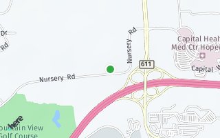 Map of 109 Nursery Road, Hopewell Twp., NJ 08560, USA