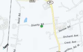 Map of 23 Diverty Rd, Pennington, NJ 08534, USA