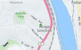 Map of 109 George Street, Mingo Junction, OH 43938, USA