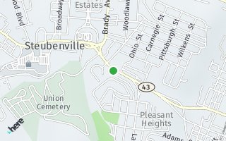Map of 1518 Sunset Blvd Suite B, Steubenville, OH 43953, USA