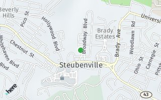 Map of 633 Jeanette, Steubenville, OH 43952, USA